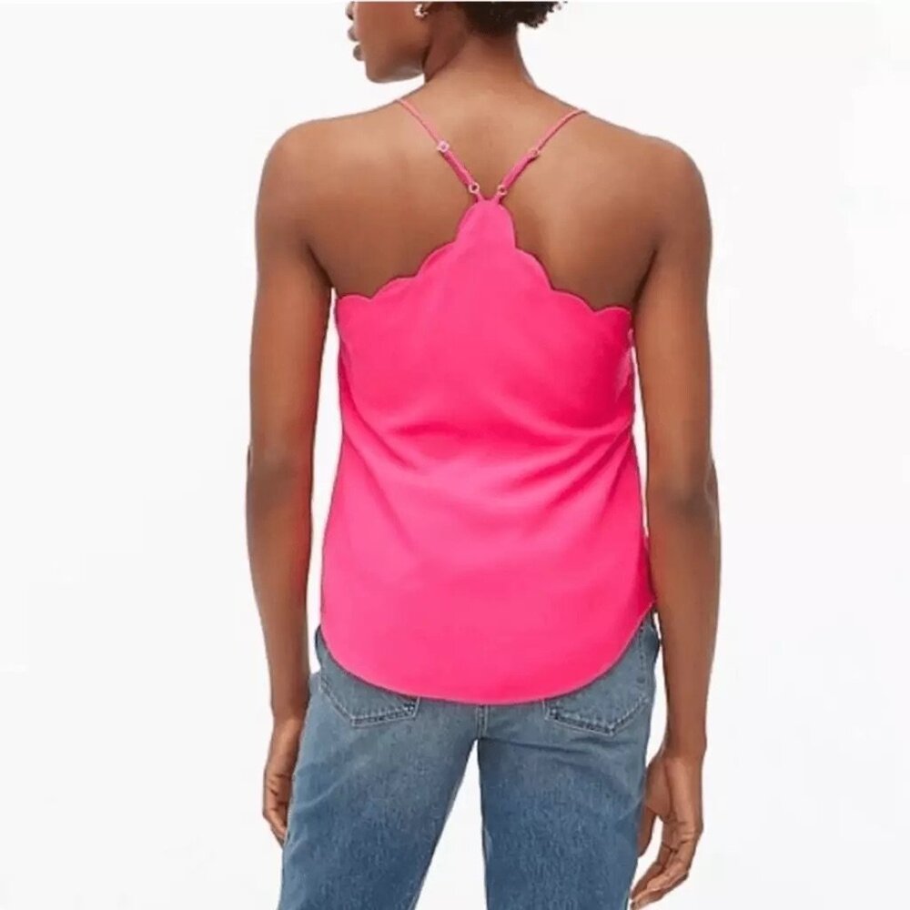 J. Crew Scalloped Edge Cami Tank Top β Size 4πΈππ·ππ - Picture 2 of 11